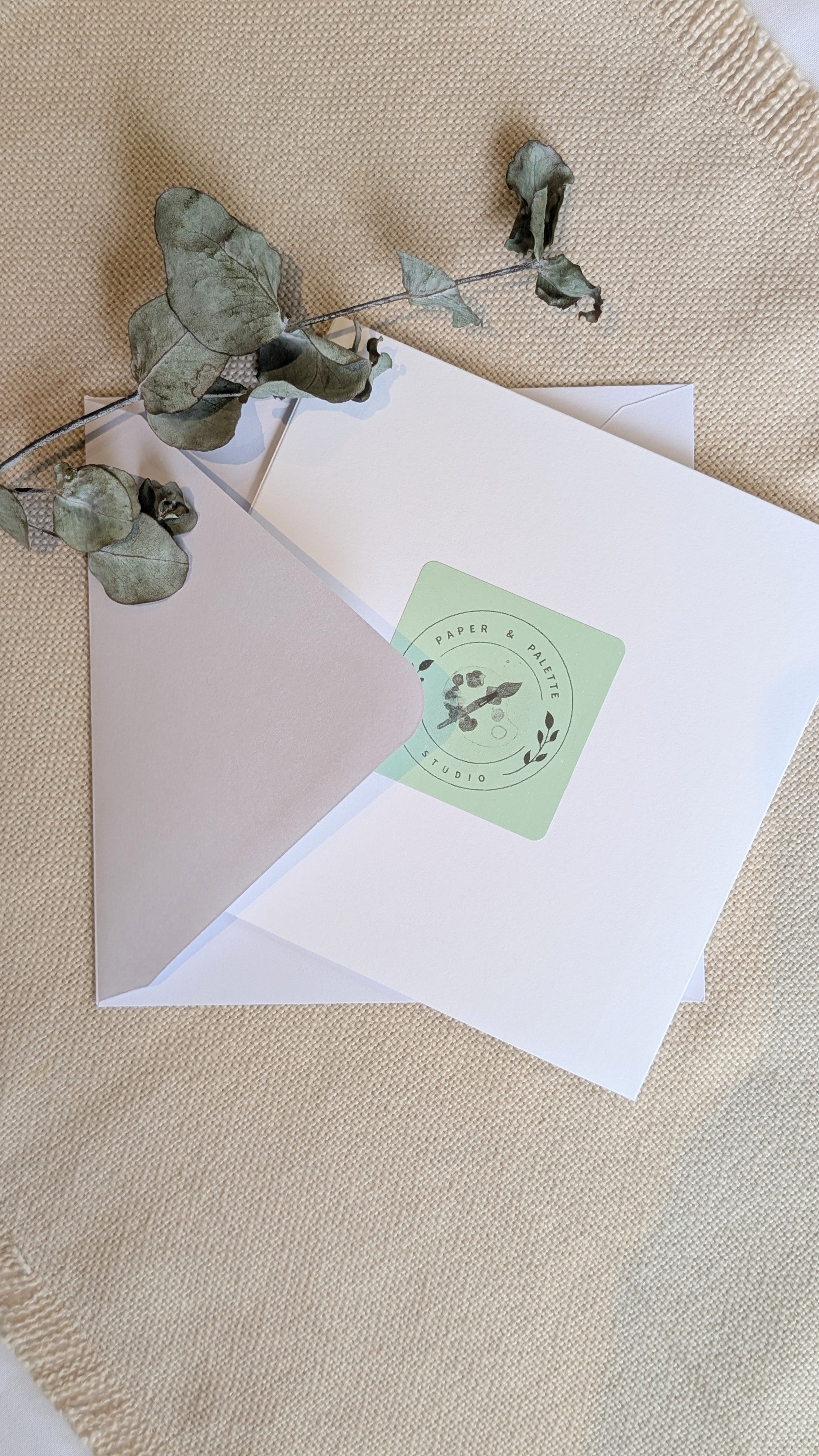 Hand Painted Iris-Inspired Watercolour Gift Card