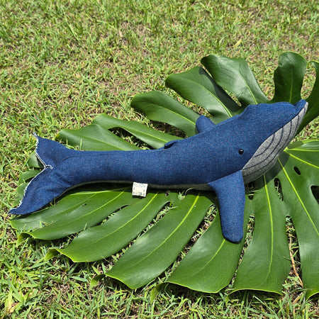 Upcycled Denim Whale - Wayne