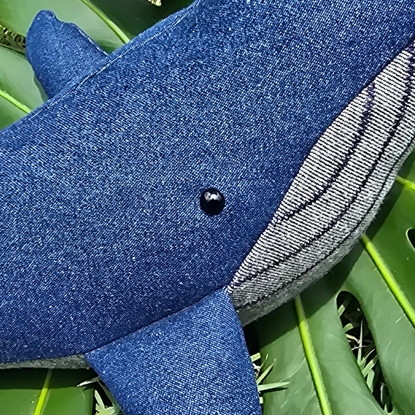 Upcycled Denim Whale - Wayne
