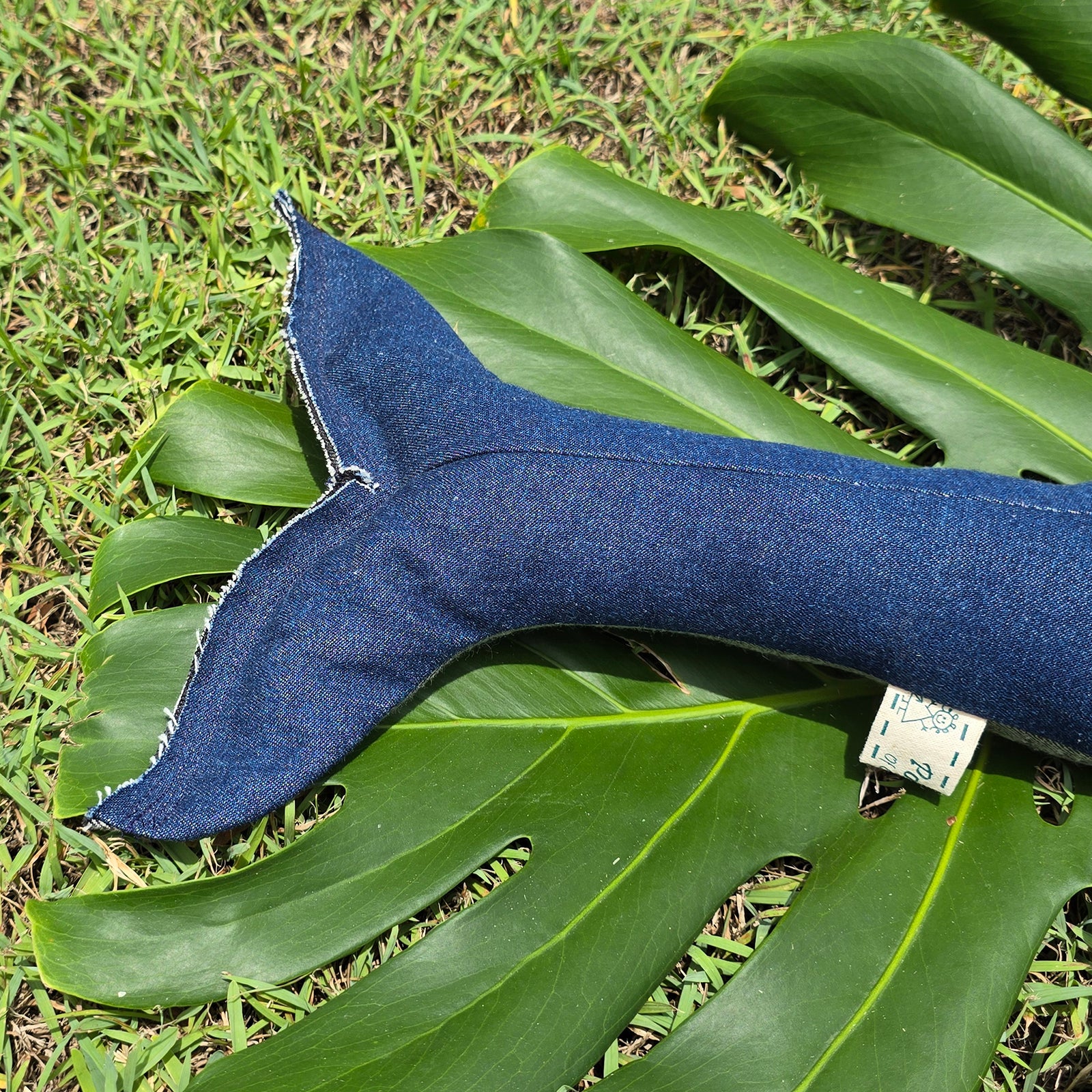 Upcycled Denim Whale - Wayne