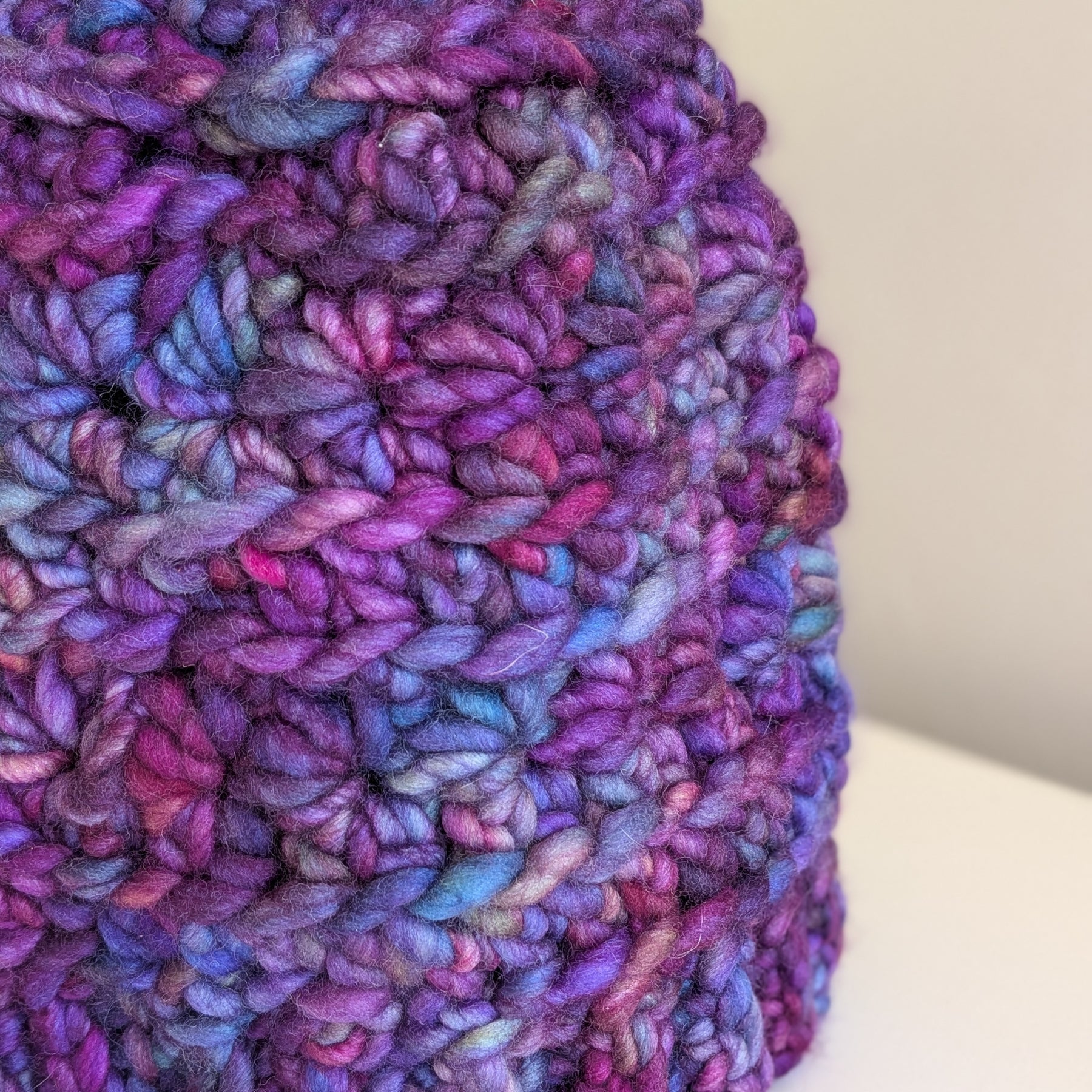 Merino Adult Beanie Purple