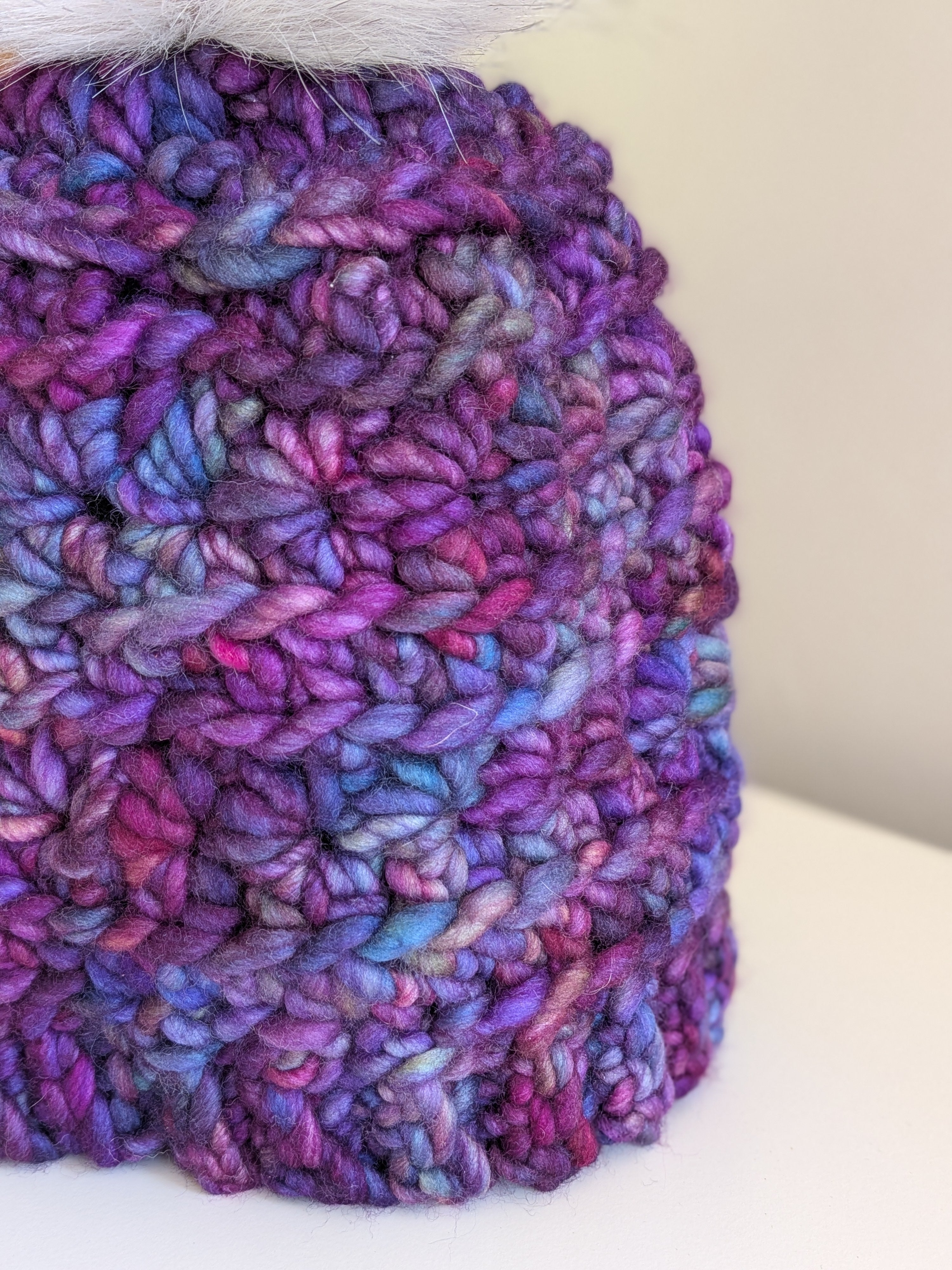 Merino Adult Beanie Purple