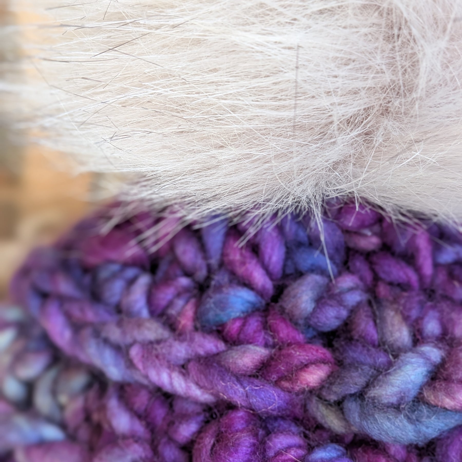 Merino Adult Beanie Purple