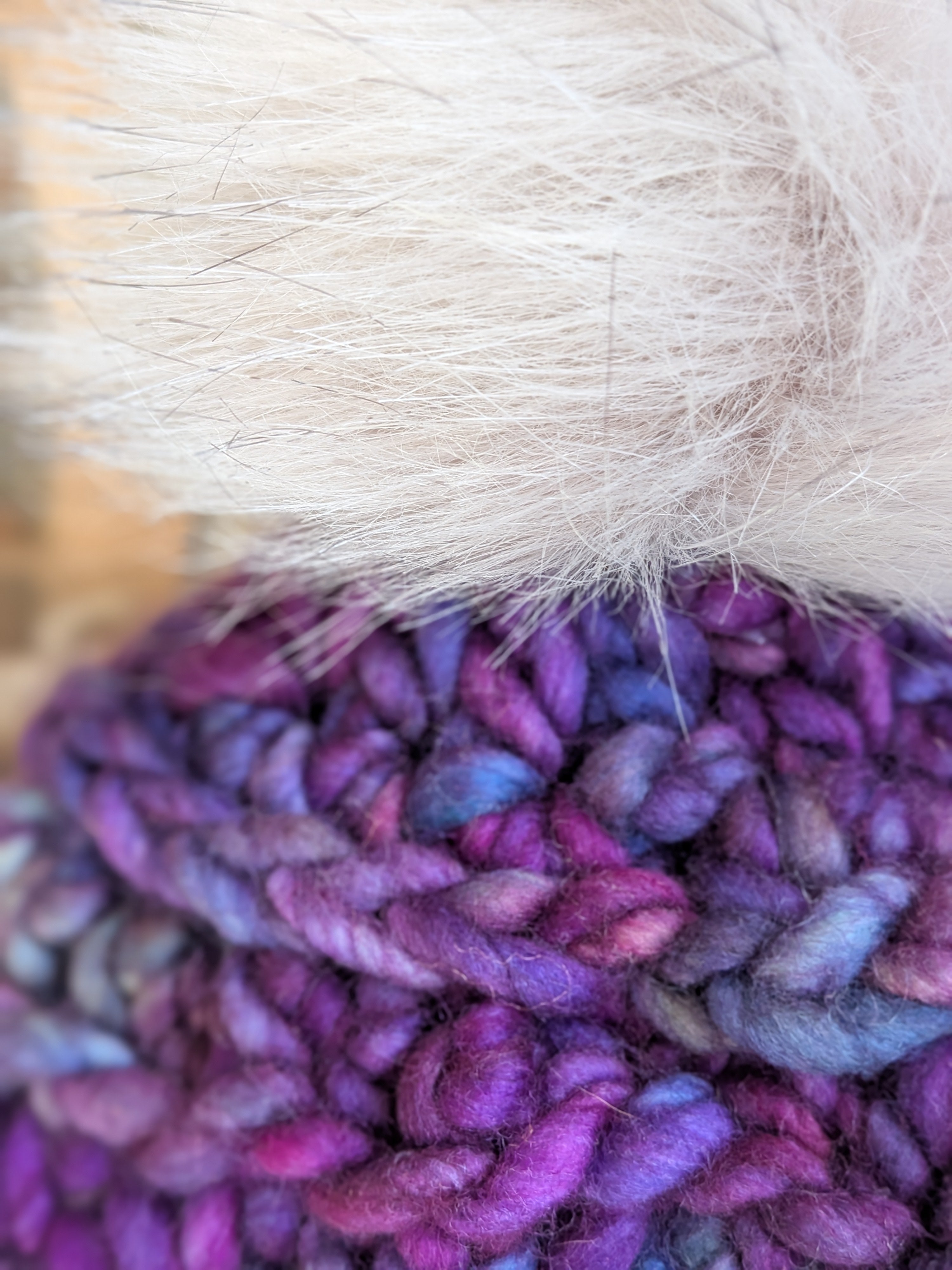 Merino Adult Beanie Purple