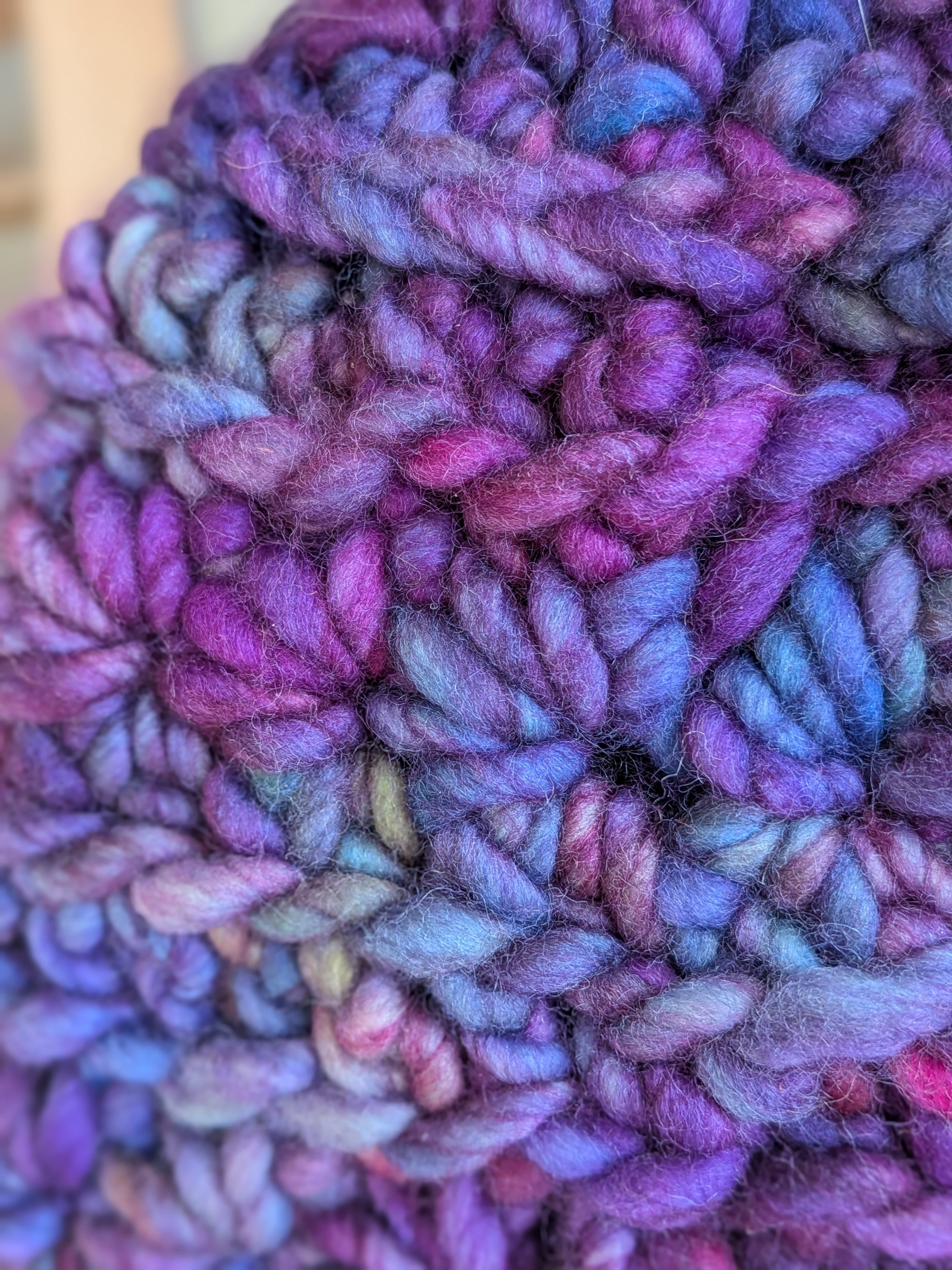 Merino Adult Beanie Purple