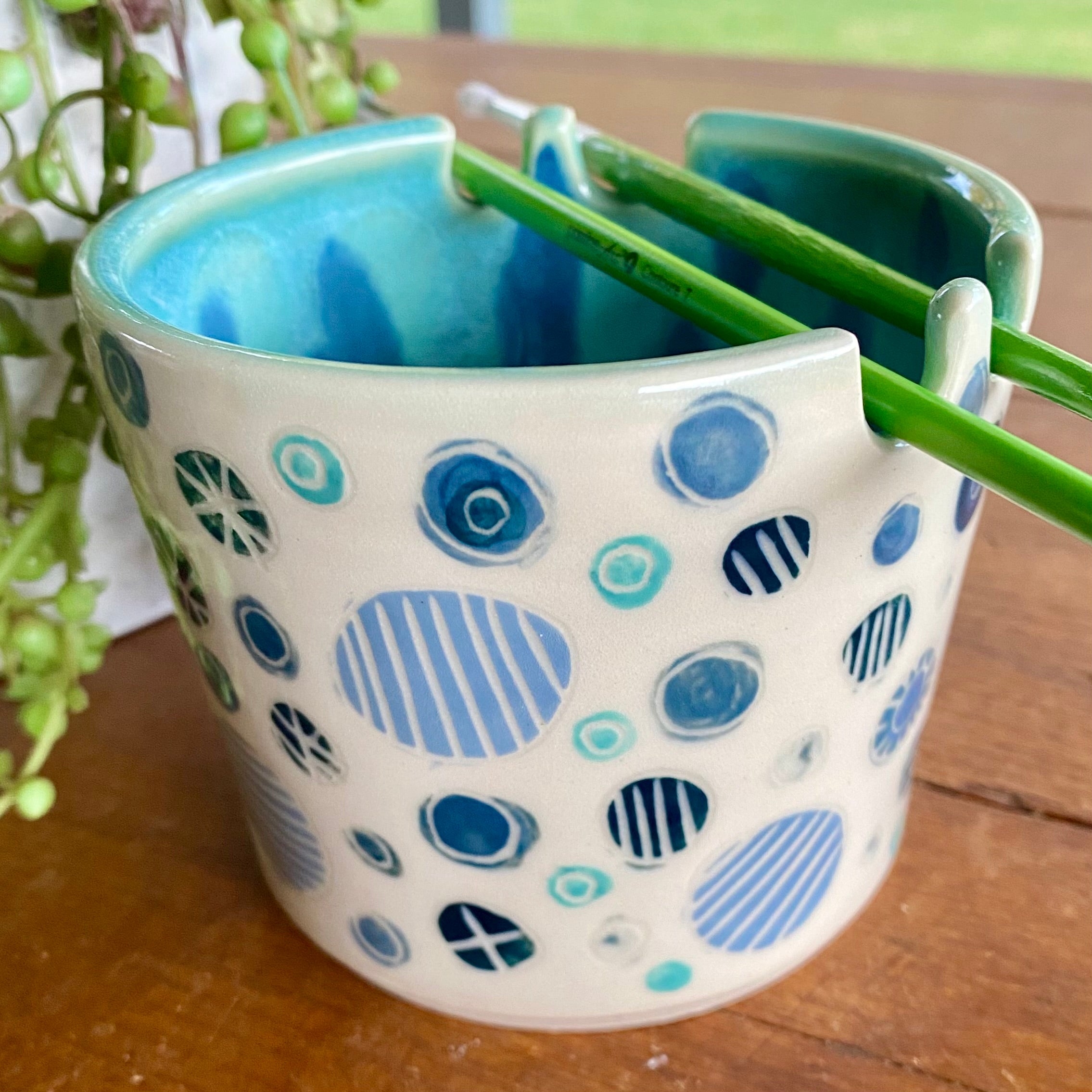 Brush Rinsing Pot|Ceramic|Handmade Pottery