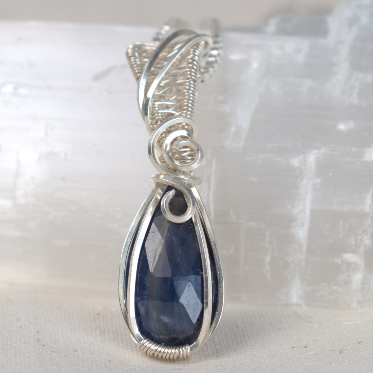 Into the Night - Sapphire Keepsake Pendant, September Birthstone
