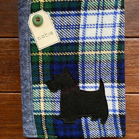 A5 Upcycled Notebook Scotty Dog