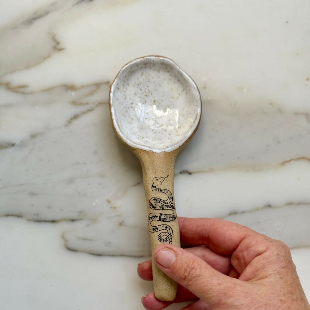 Australian-Ceramic-Pottery-Artist-Ana-Ceramica-Home-Decor-Kitchen-and-Dining-Servingware--Ceramic-Serving-Spoon-Bespoke-Pottery-Rustic-Kitchenware-Ice-Cream-Scooper