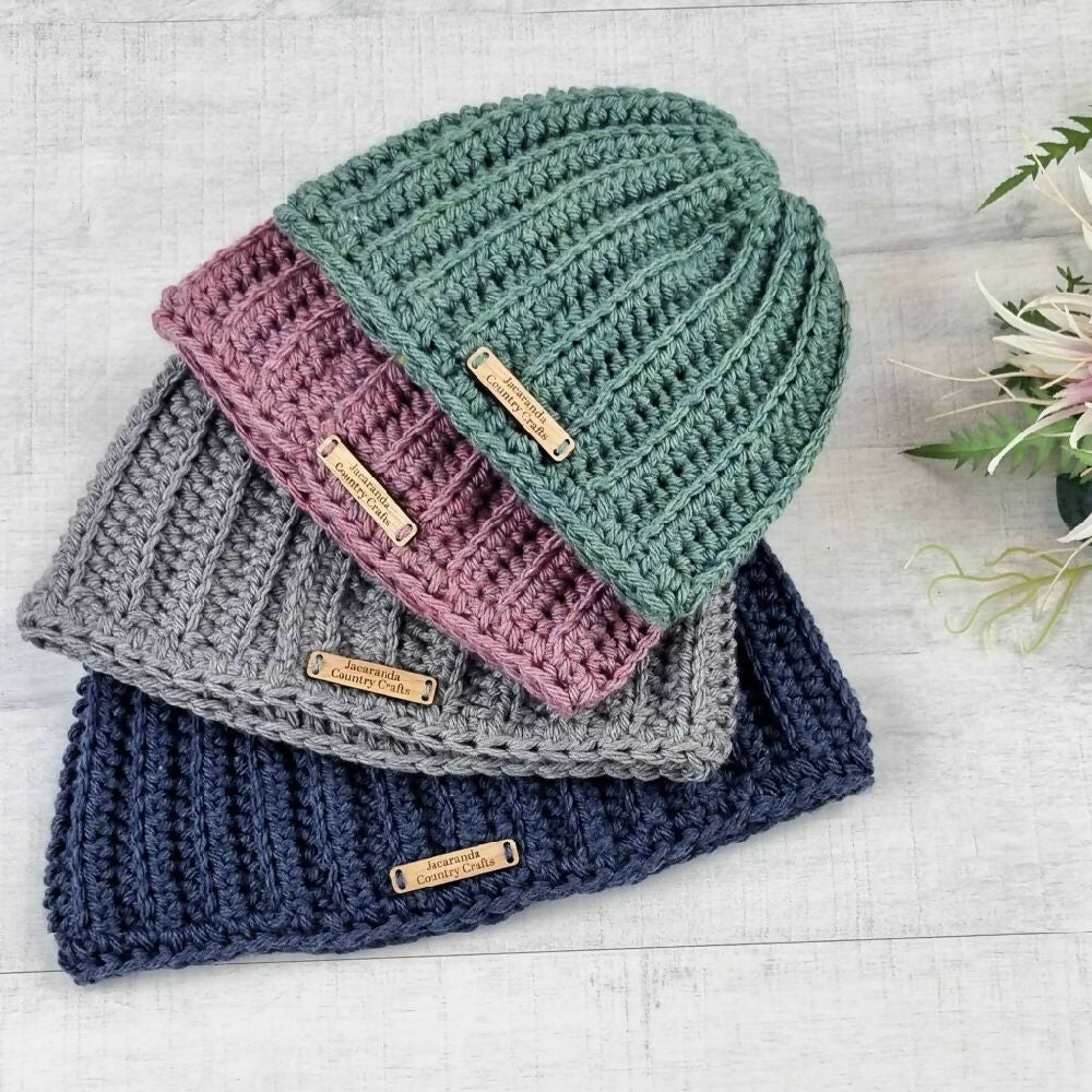 Set of Four Ribbed Midlands Beanie 5 RS