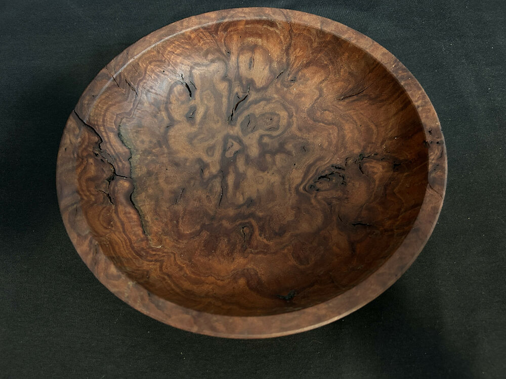 Redgum burl bowl