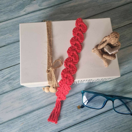 Crochet Bookmark | Coral