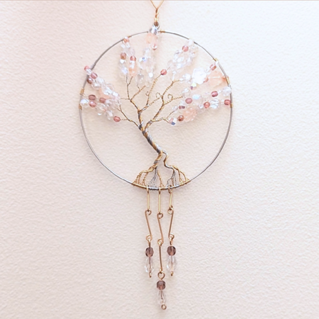 Tree of life wall art | glass beads | mixed metals