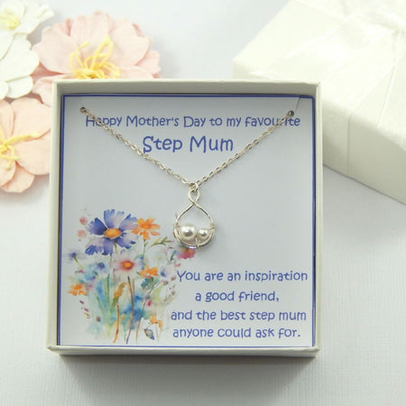 Mothers Day Gift for Step Mum,Step Mother Necklace