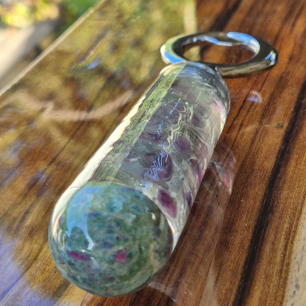 Ruby and fluorite bottle opener 8