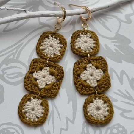 Granny Square Earrings