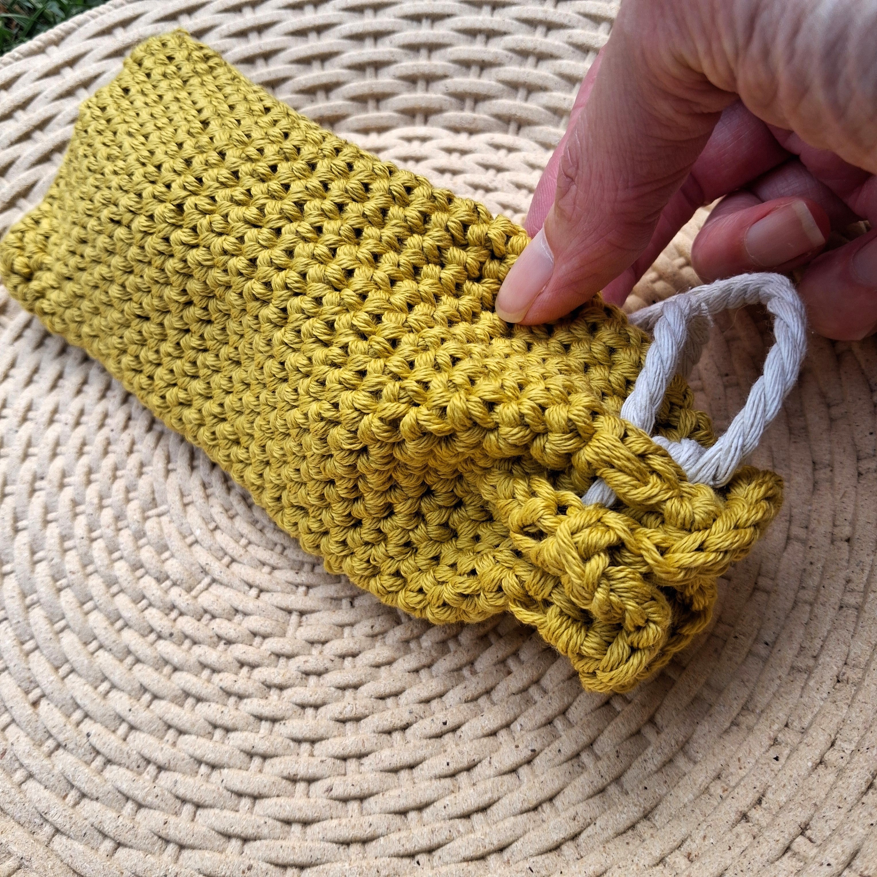 Handmade Crochet Glasses Case - 100% Cotton
