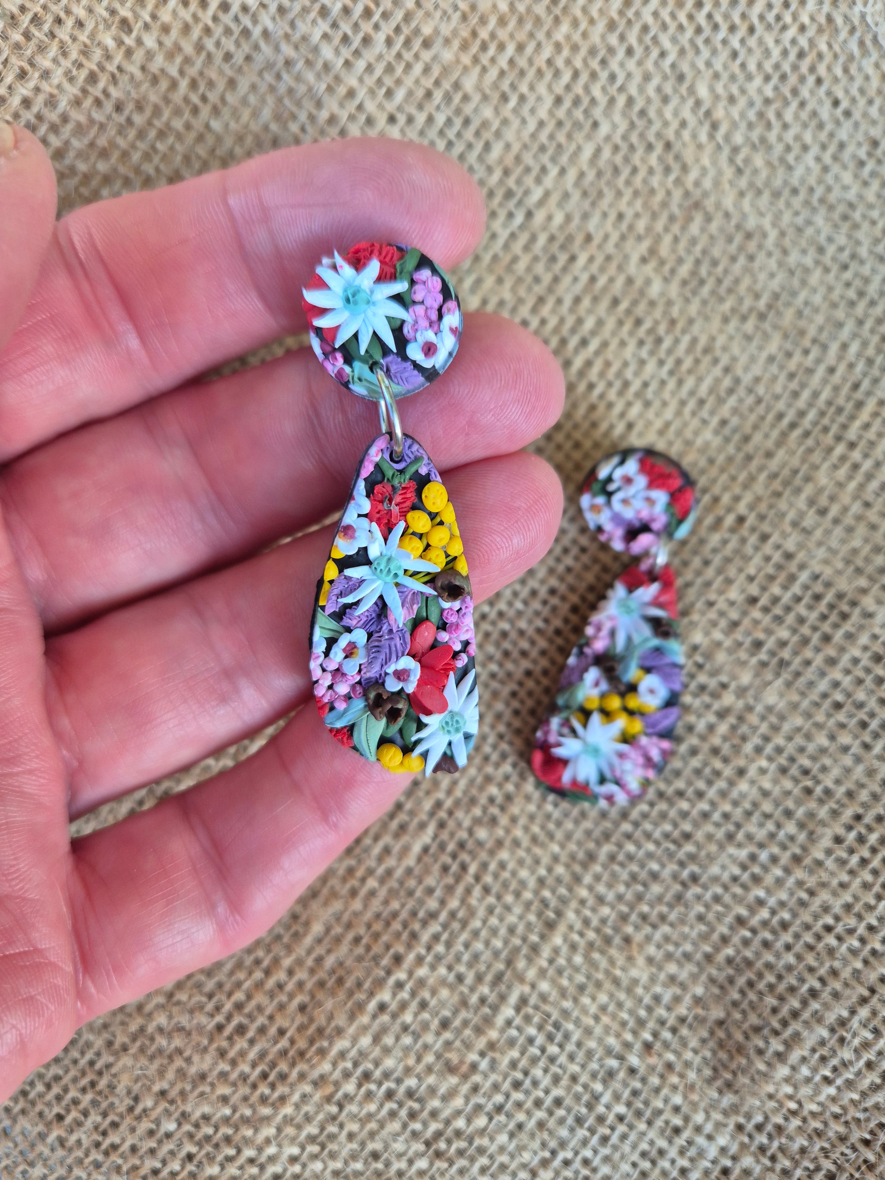 Aussie Flora Dangle Earrings