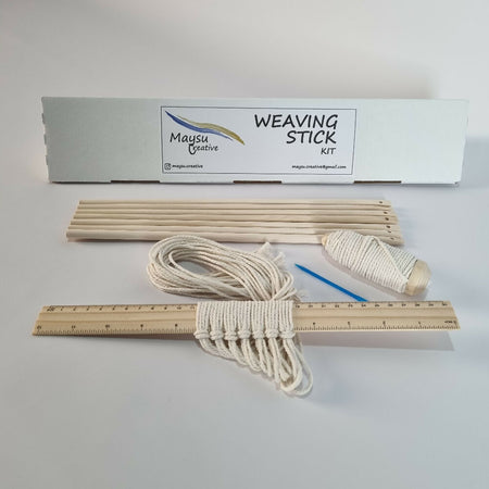 Weaving Stick Kit with Mug Rug Project