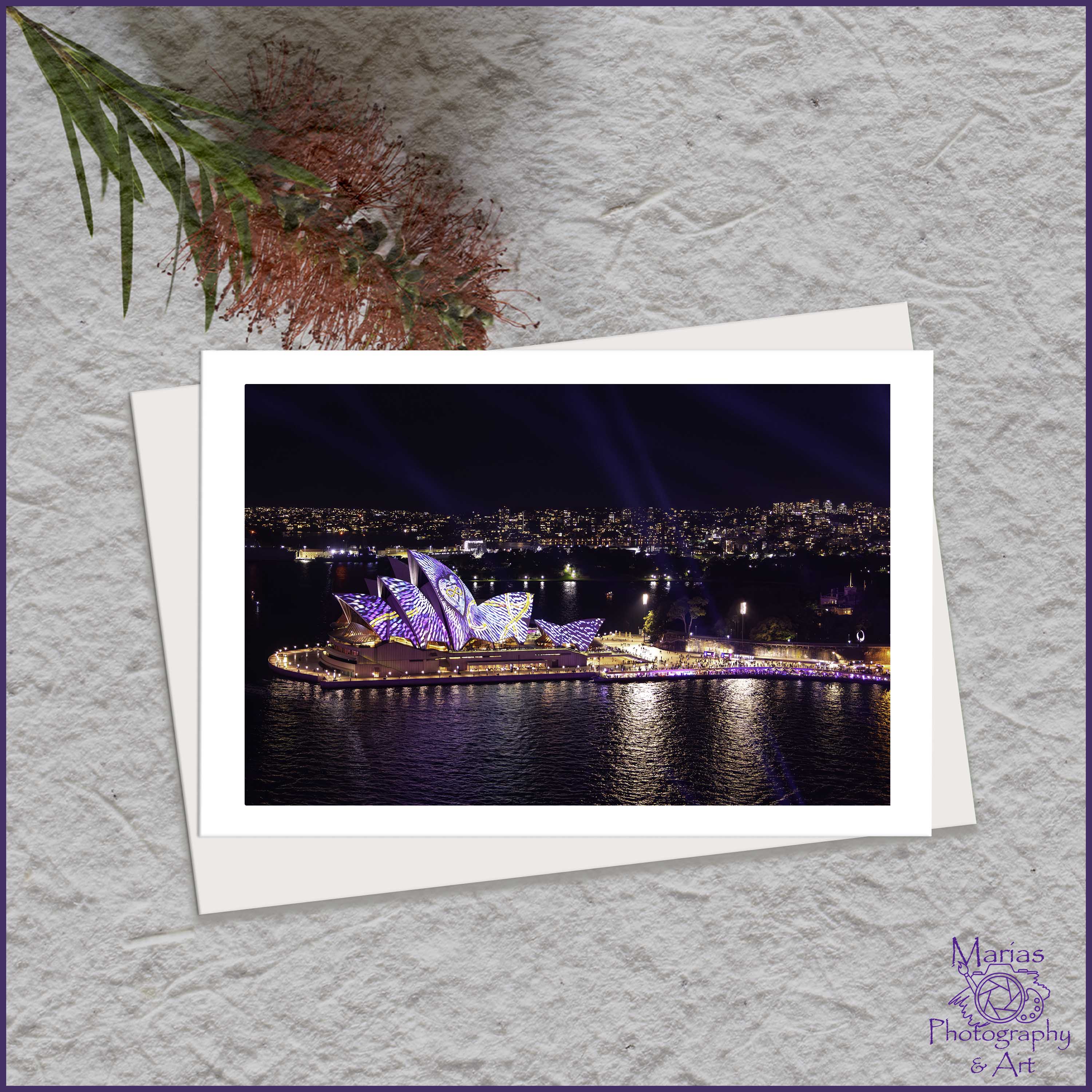 Blank Greeting Card - Vivid 2025, Sydney series