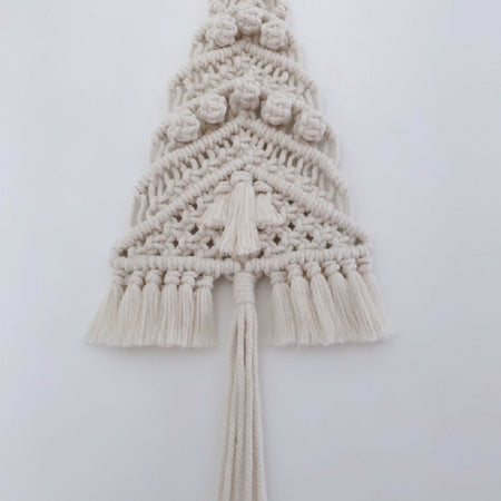 Natural Boho Macrame Christmas Tree