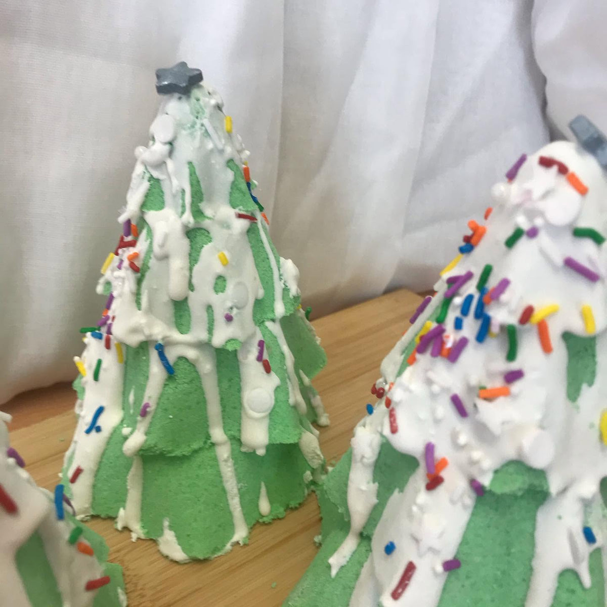3D Christmas Tree Bath Bombs.
