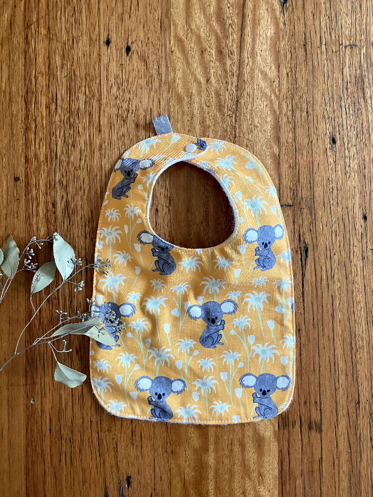 yellow koalas bib 1