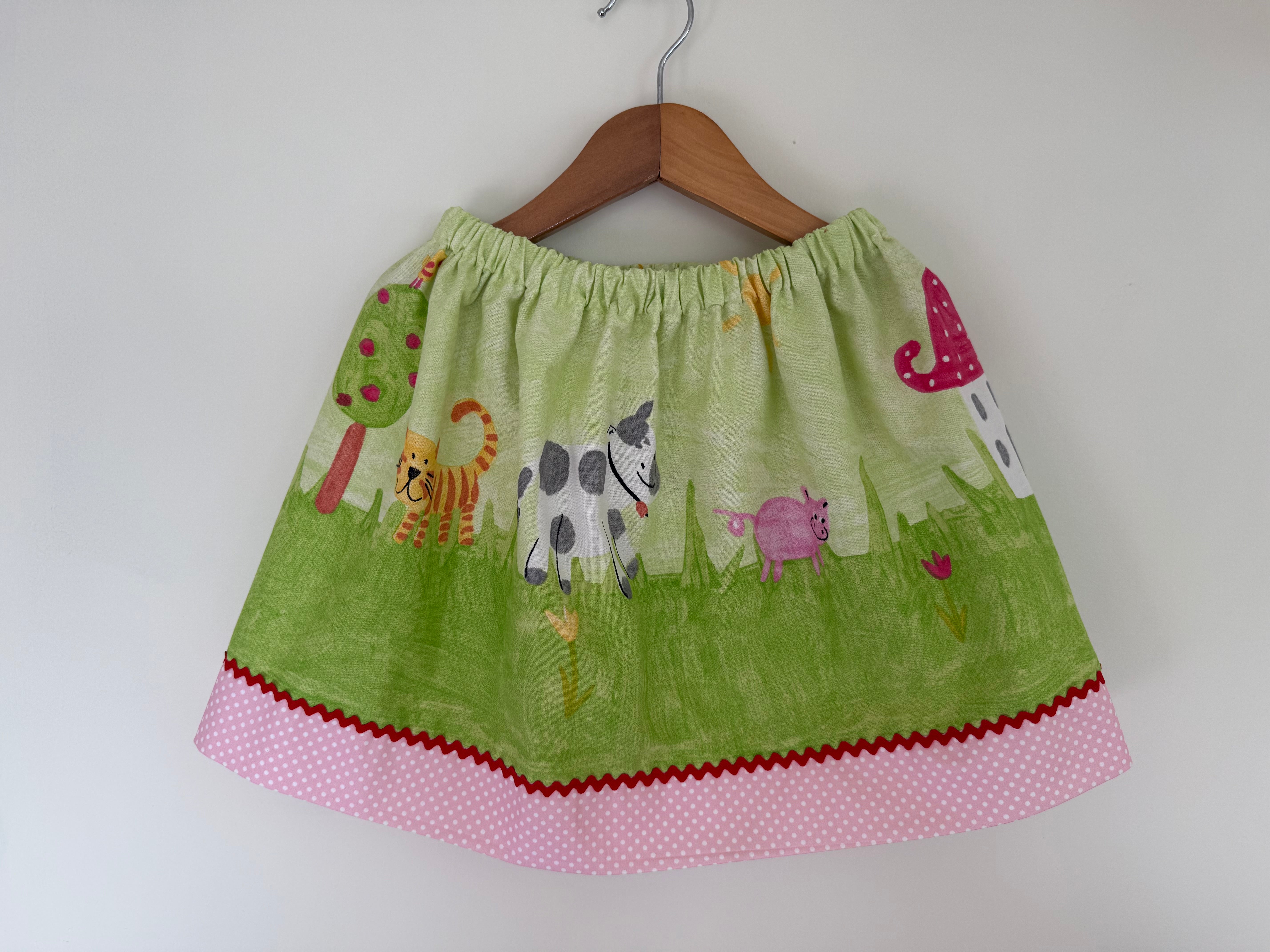 Girls farmyard  skirt ,size 4