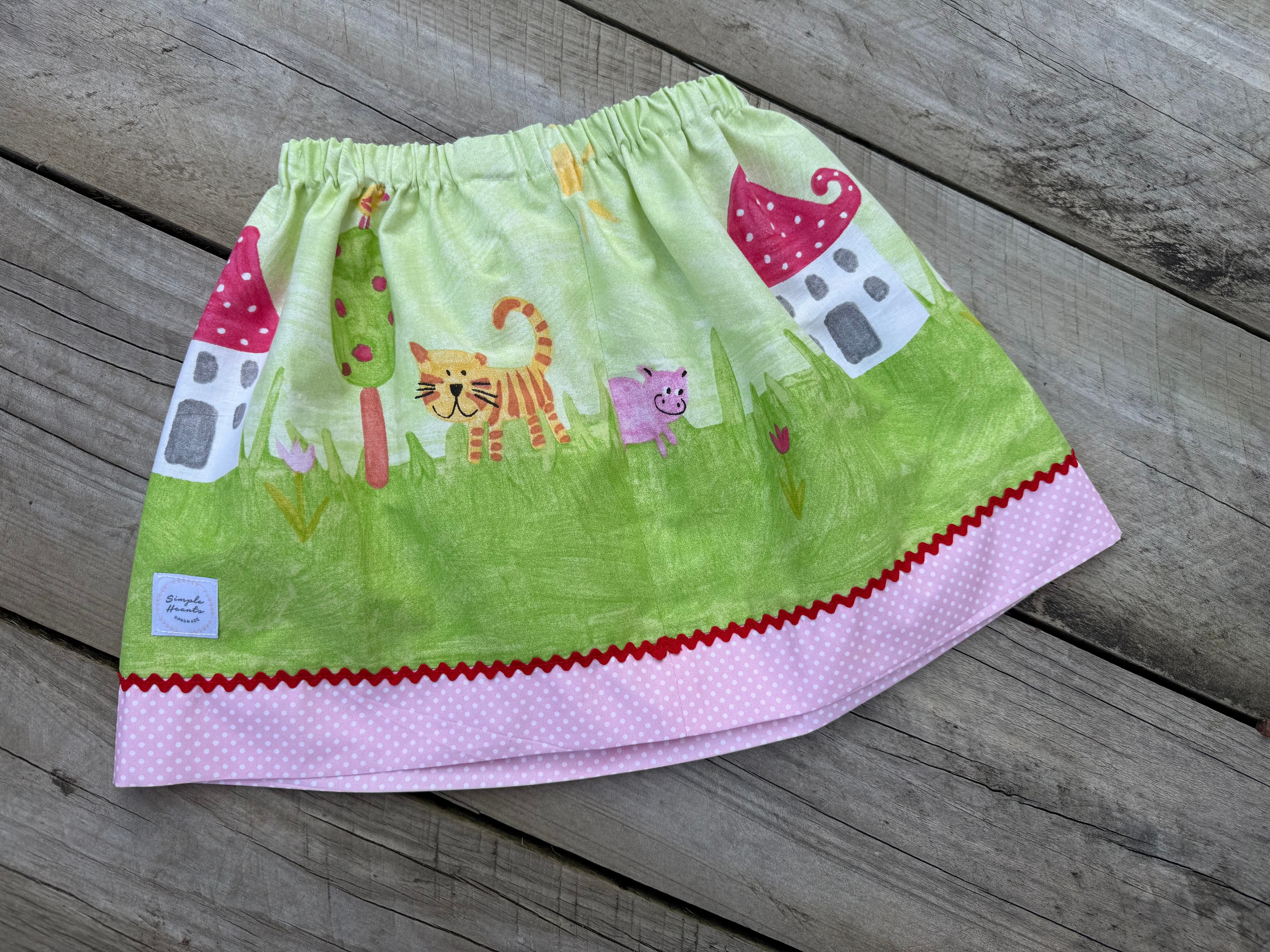 Girls farmyard  skirt ,size 4