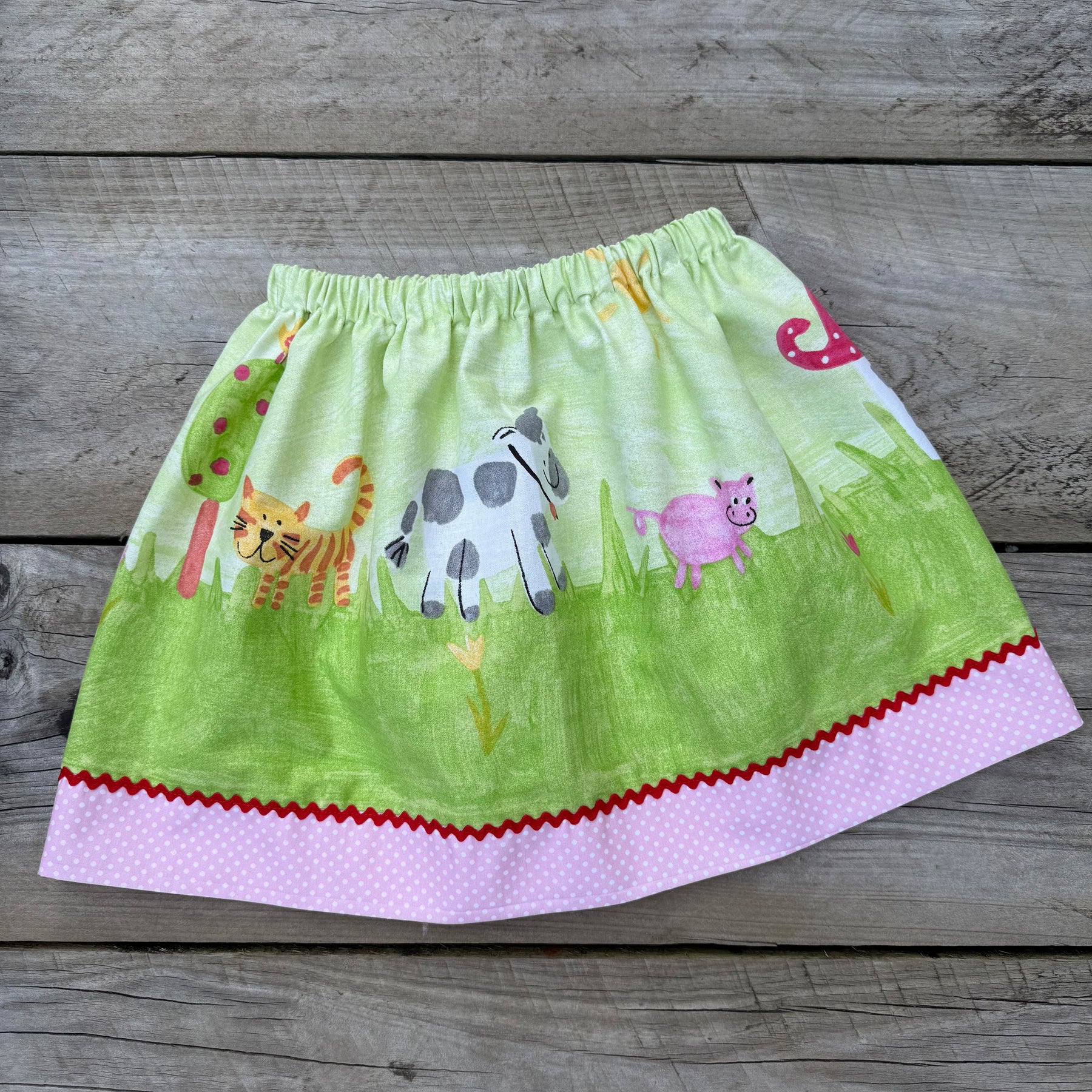 Girls farmyard  skirt ,size 4