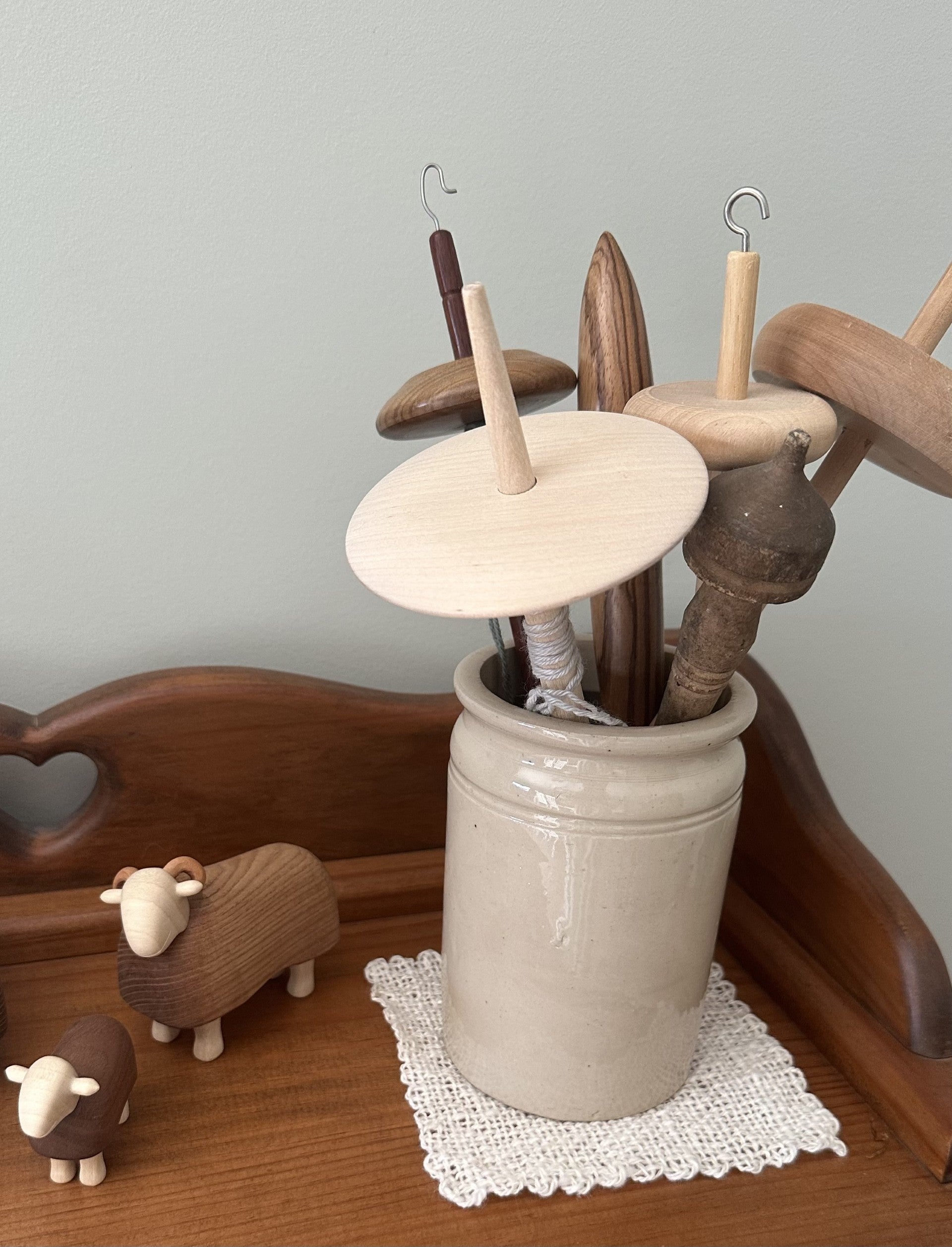 Handspun Natural Fibre Woven Candle Mat