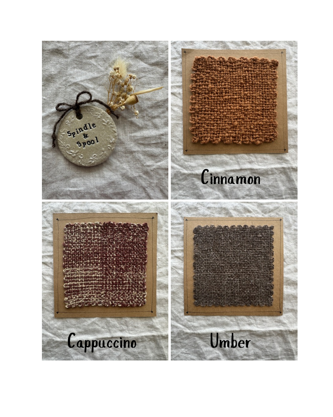 Handspun Natural Fibre Woven Candle Mat