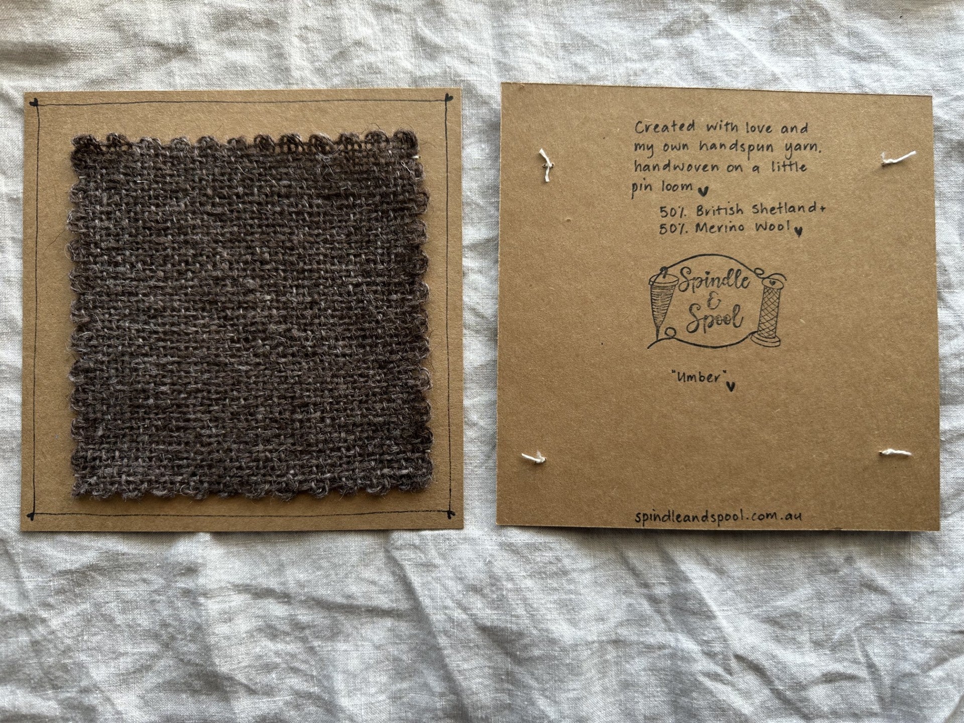 Handspun Natural Fibre Woven Candle Mat