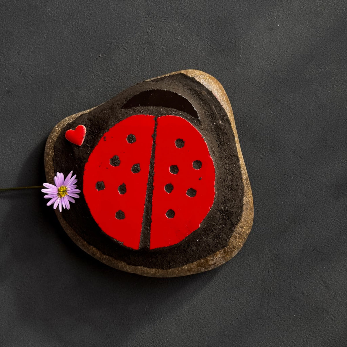 Mosaic Stone Ladybug.