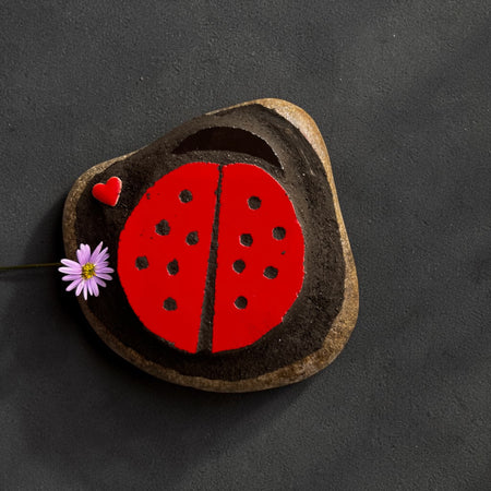 Mosaic Stone Ladybug.