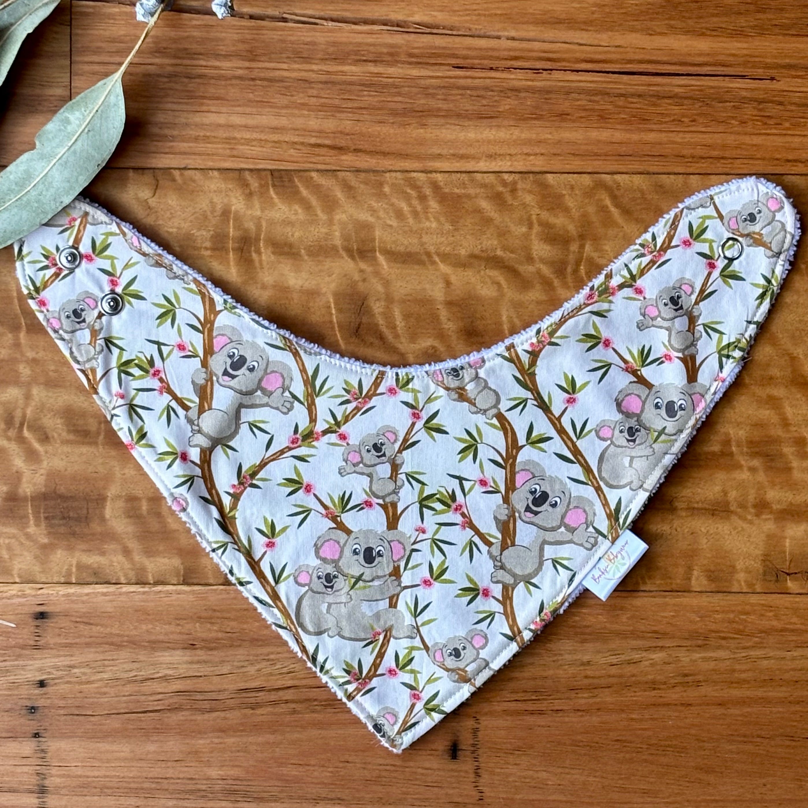 Australiana Baby Bib Set | Just Hanging Koalas | Ready to Ship