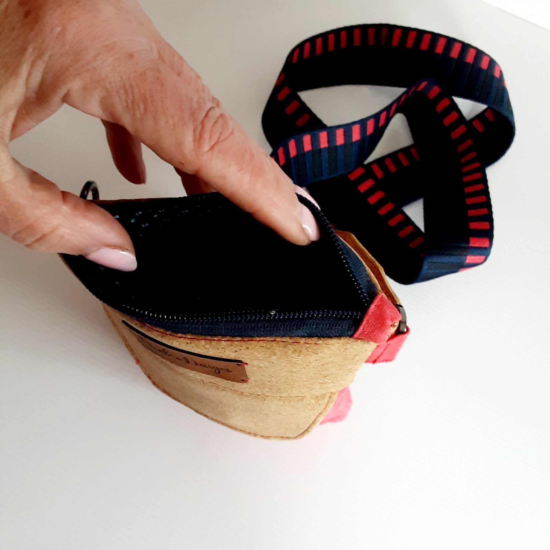 Eco-Friendly Cork & Canvas Phone Purse