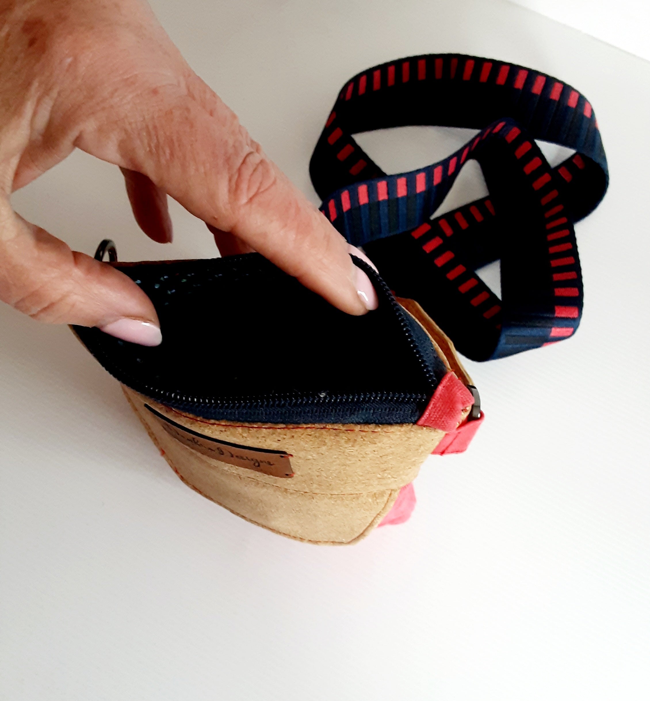 Eco-Friendly Cork & Canvas Phone Purse