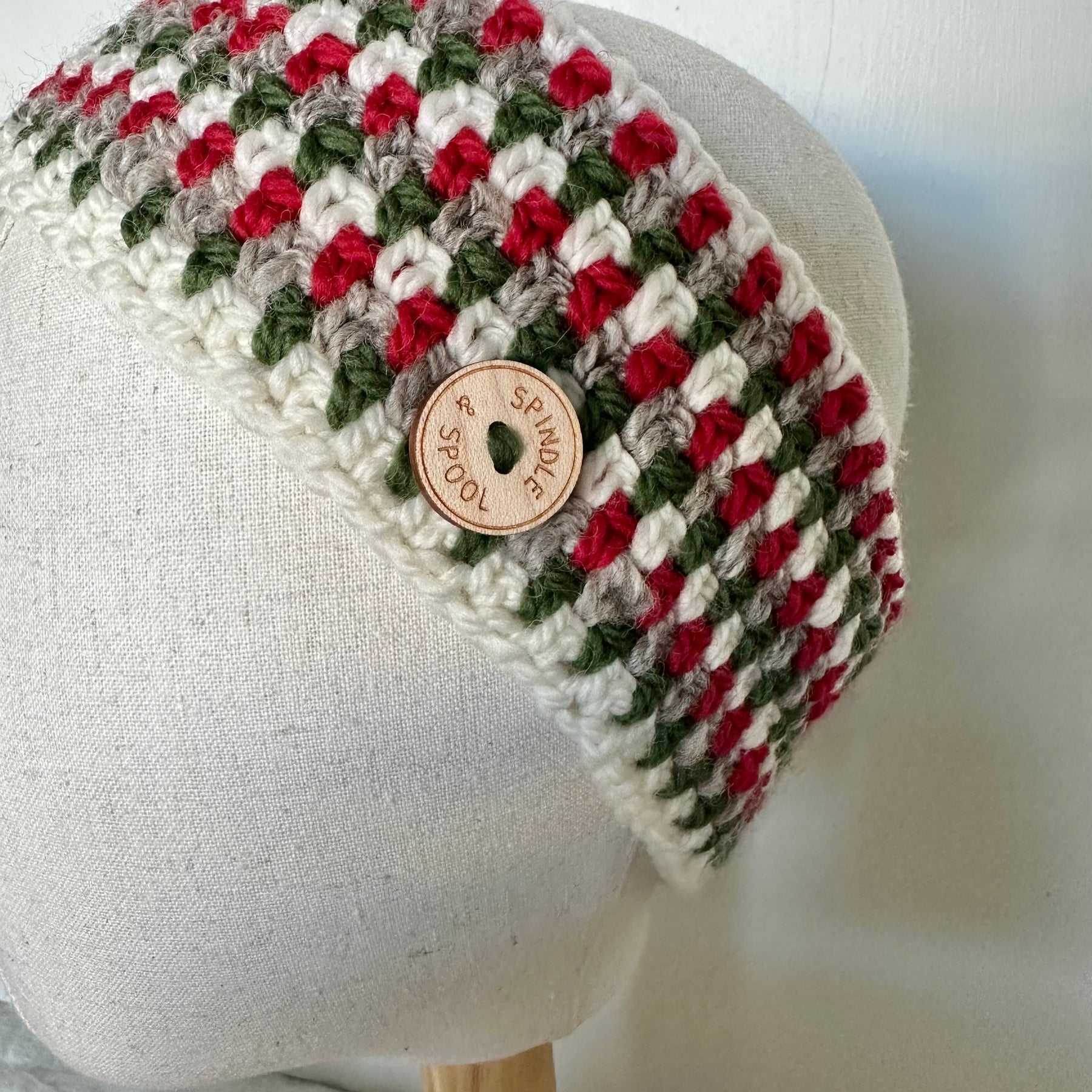 Christmas in July Collection - Cowl, Headband & Brooch