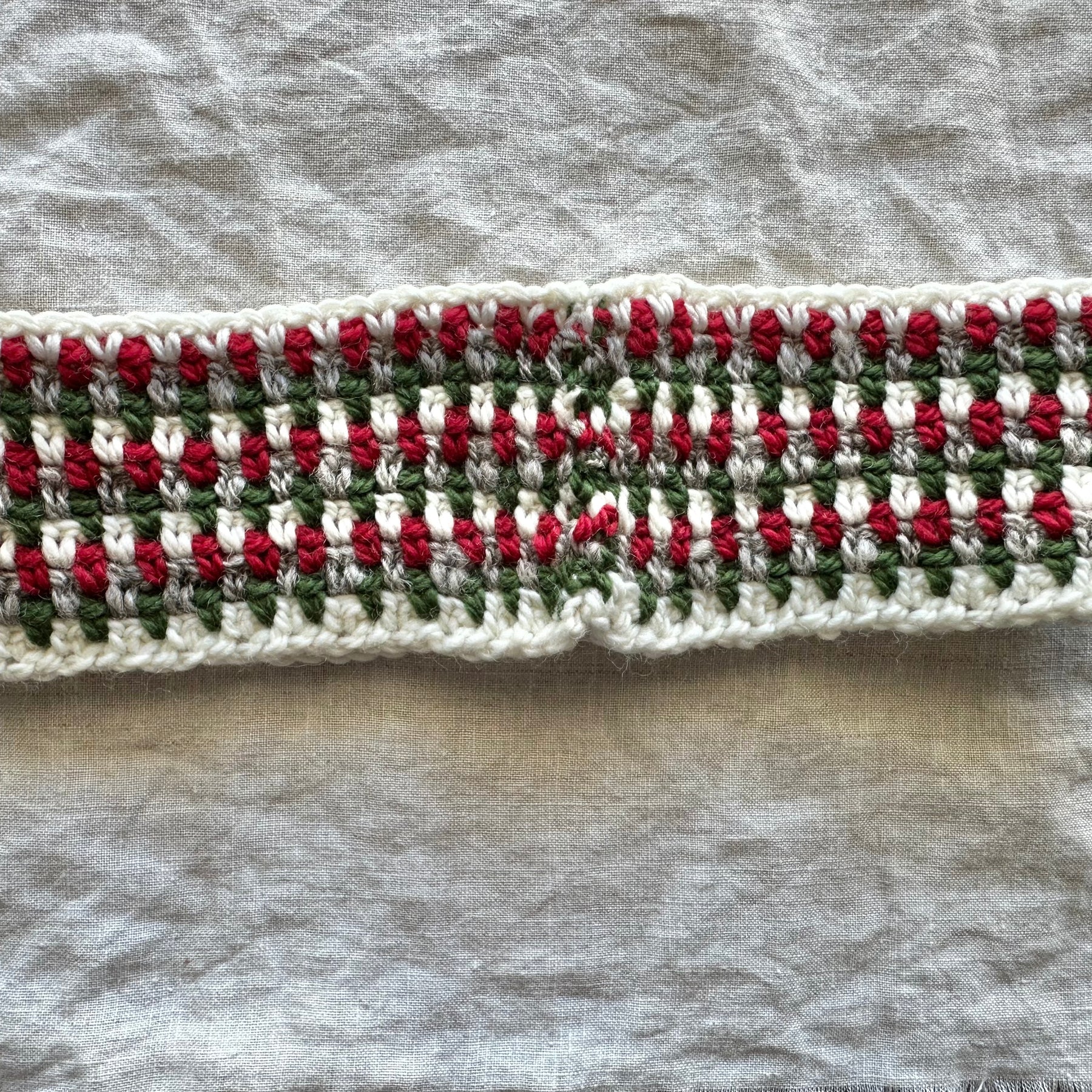 Christmas in July Collection - Cowl, Headband & Brooch