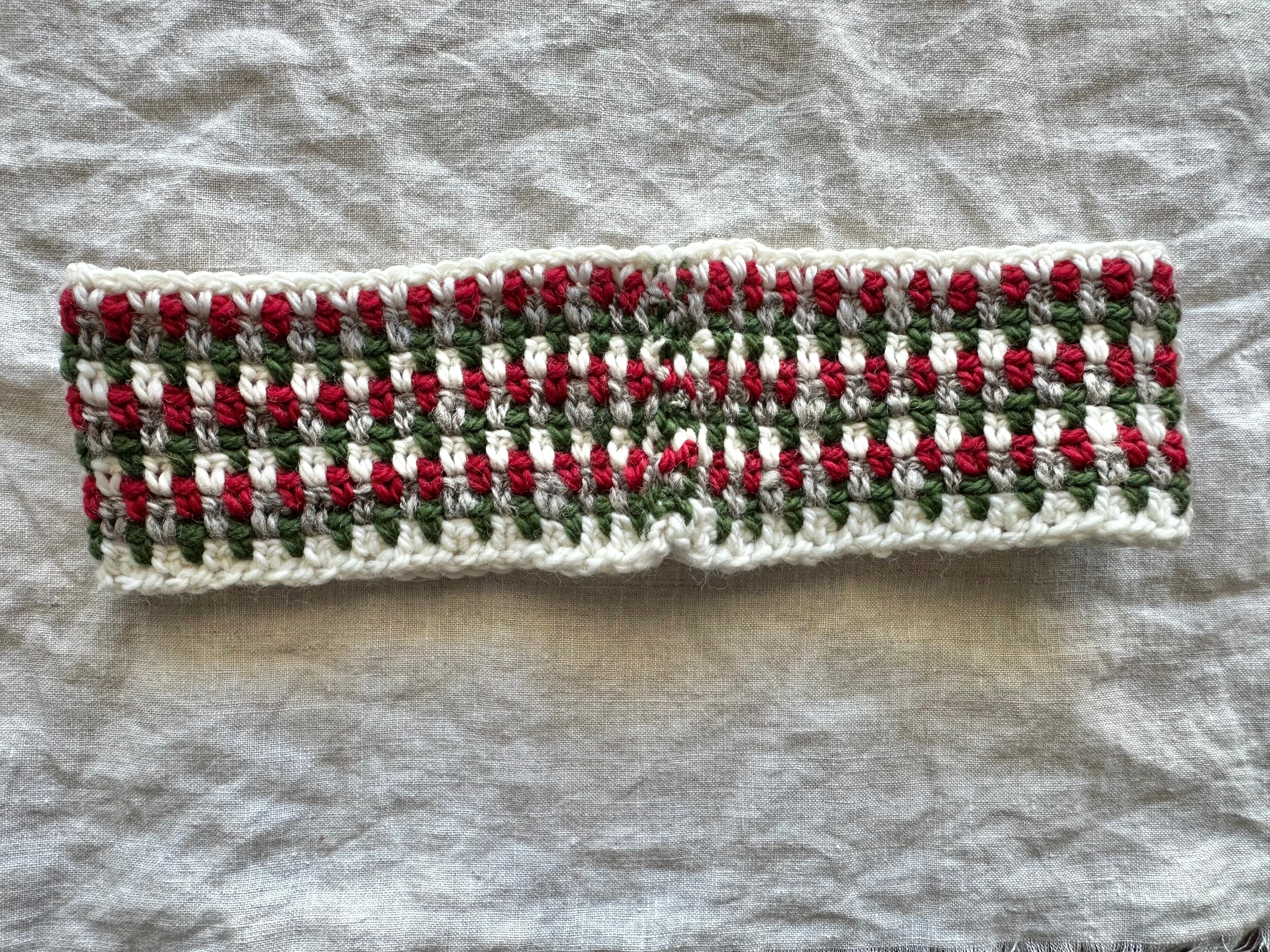 Christmas in July Collection - Cowl, Headband & Brooch