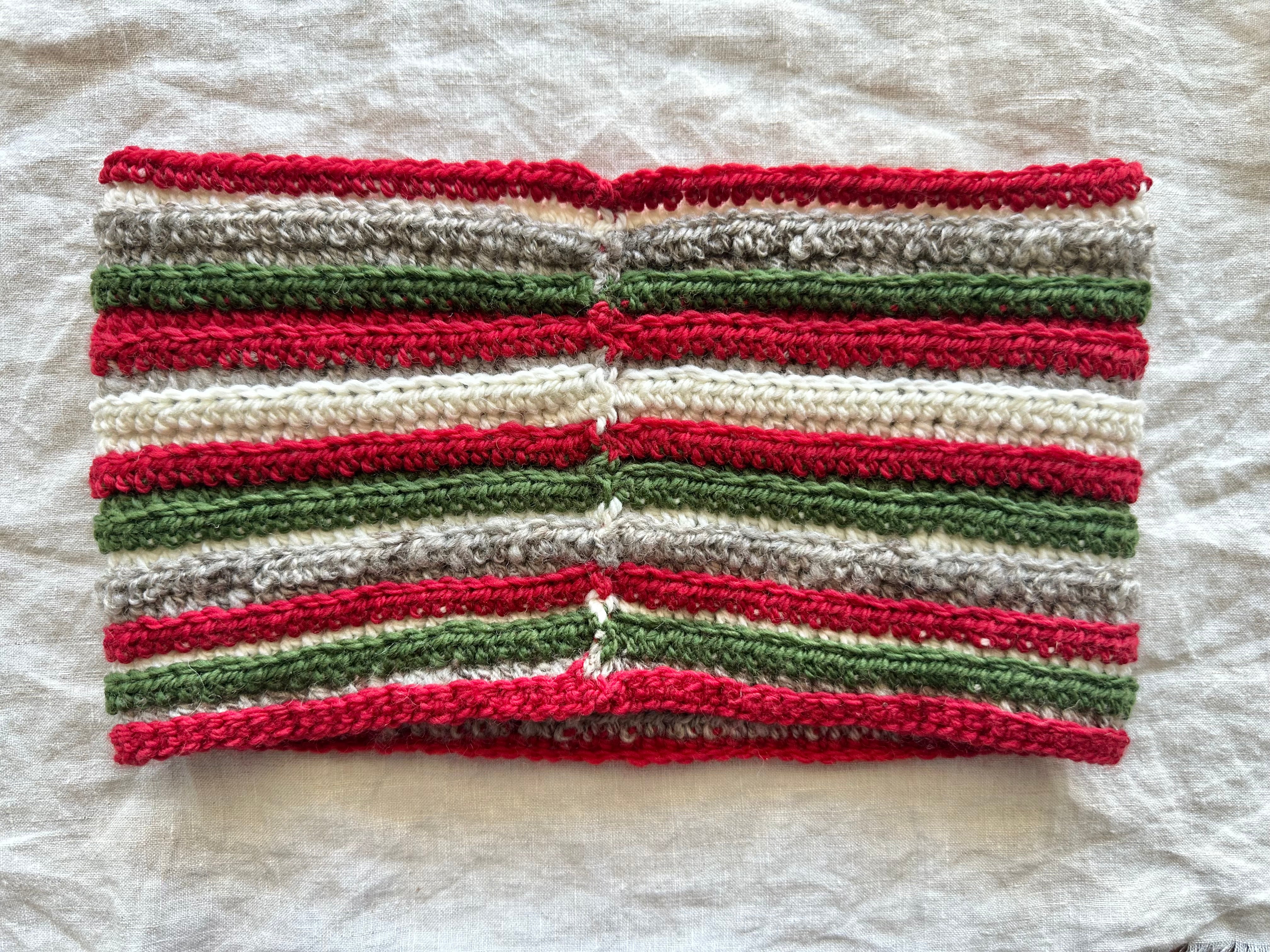 Christmas in July Collection - Cowl, Headband & Brooch