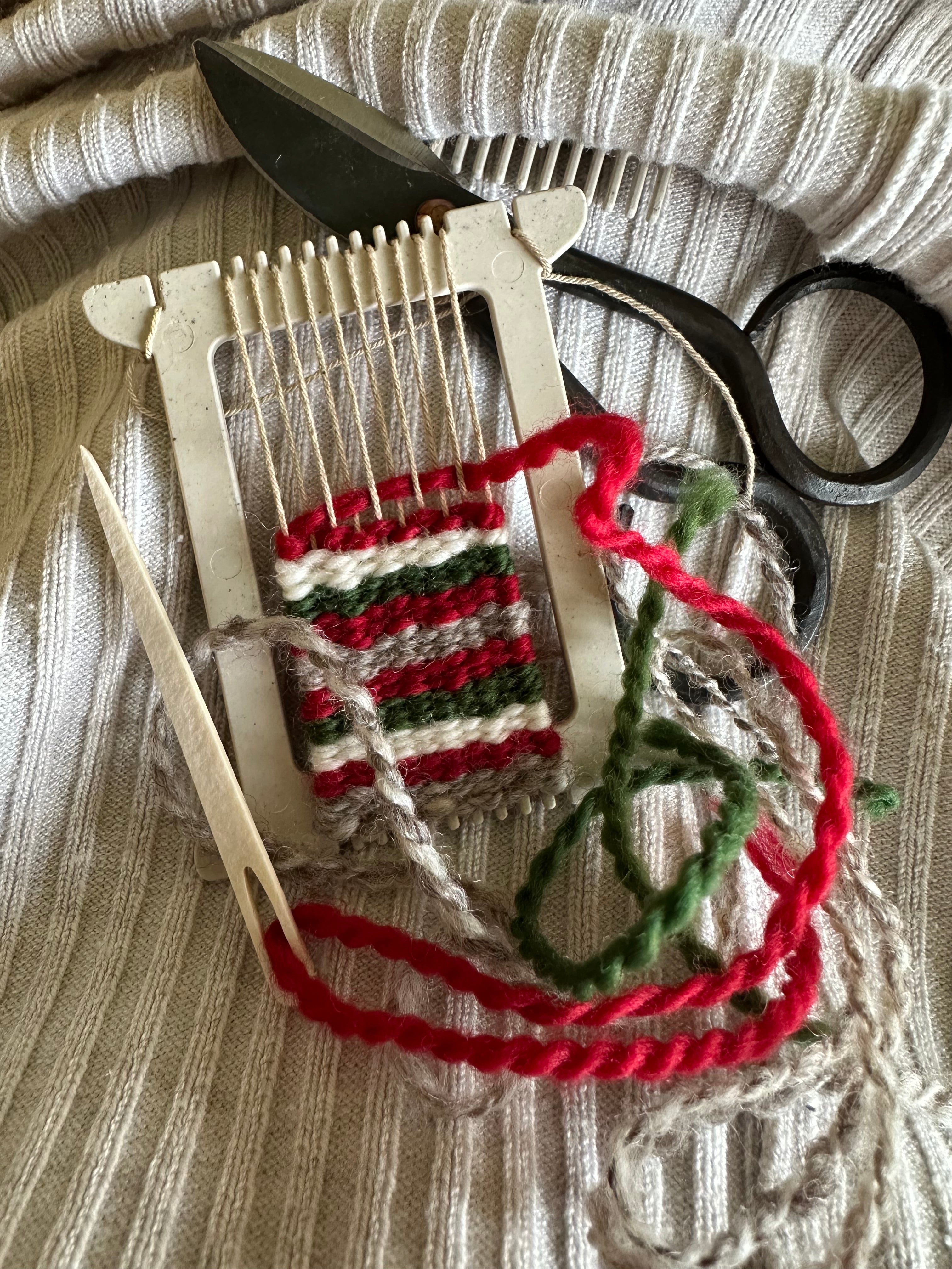 Christmas in July Collection - Cowl, Headband & Brooch