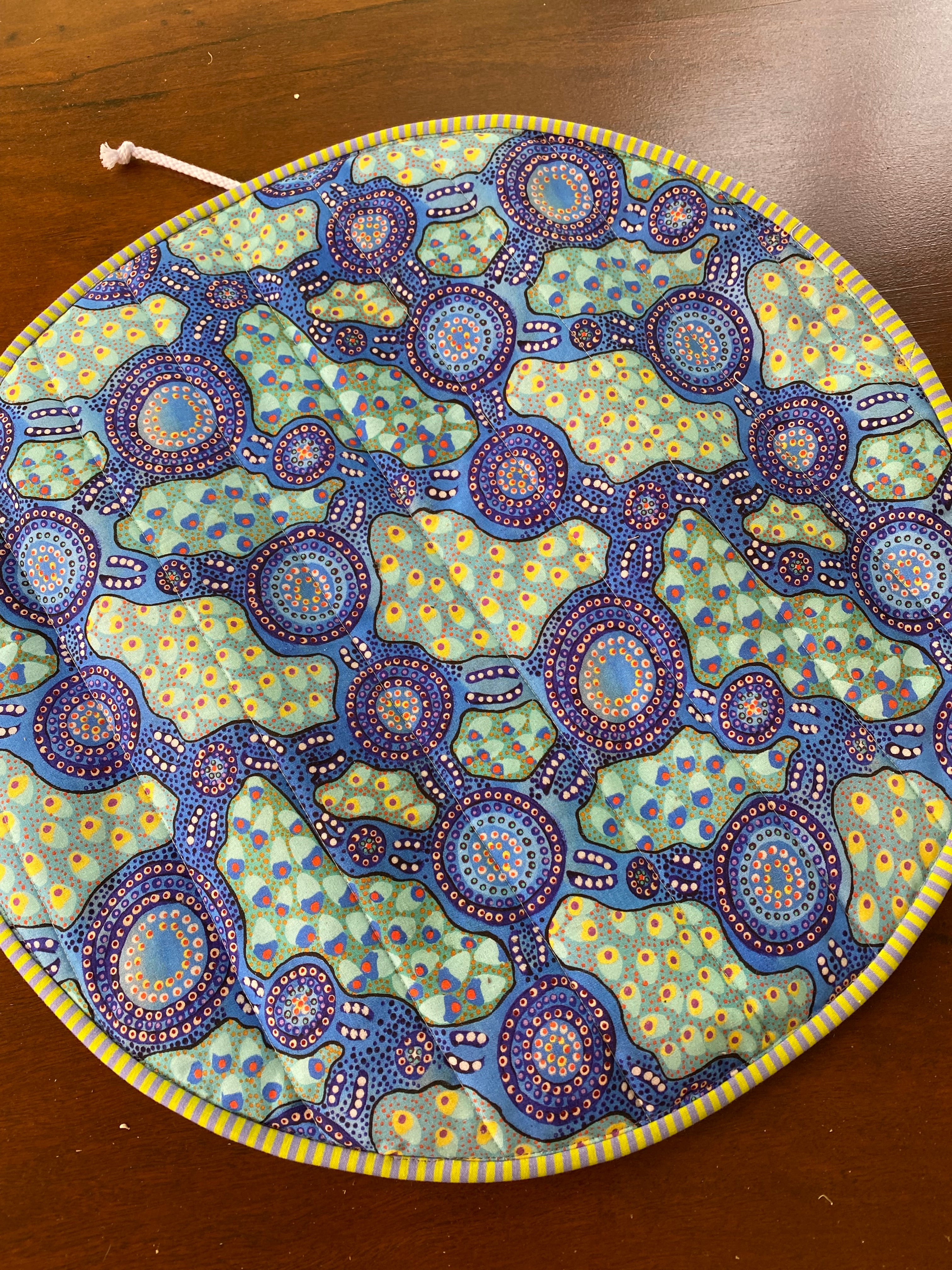 Casserole Carrier Round Water Dreaming