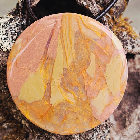 SUNTRACE PENDANT - ARTISAN POLYMER CLAY