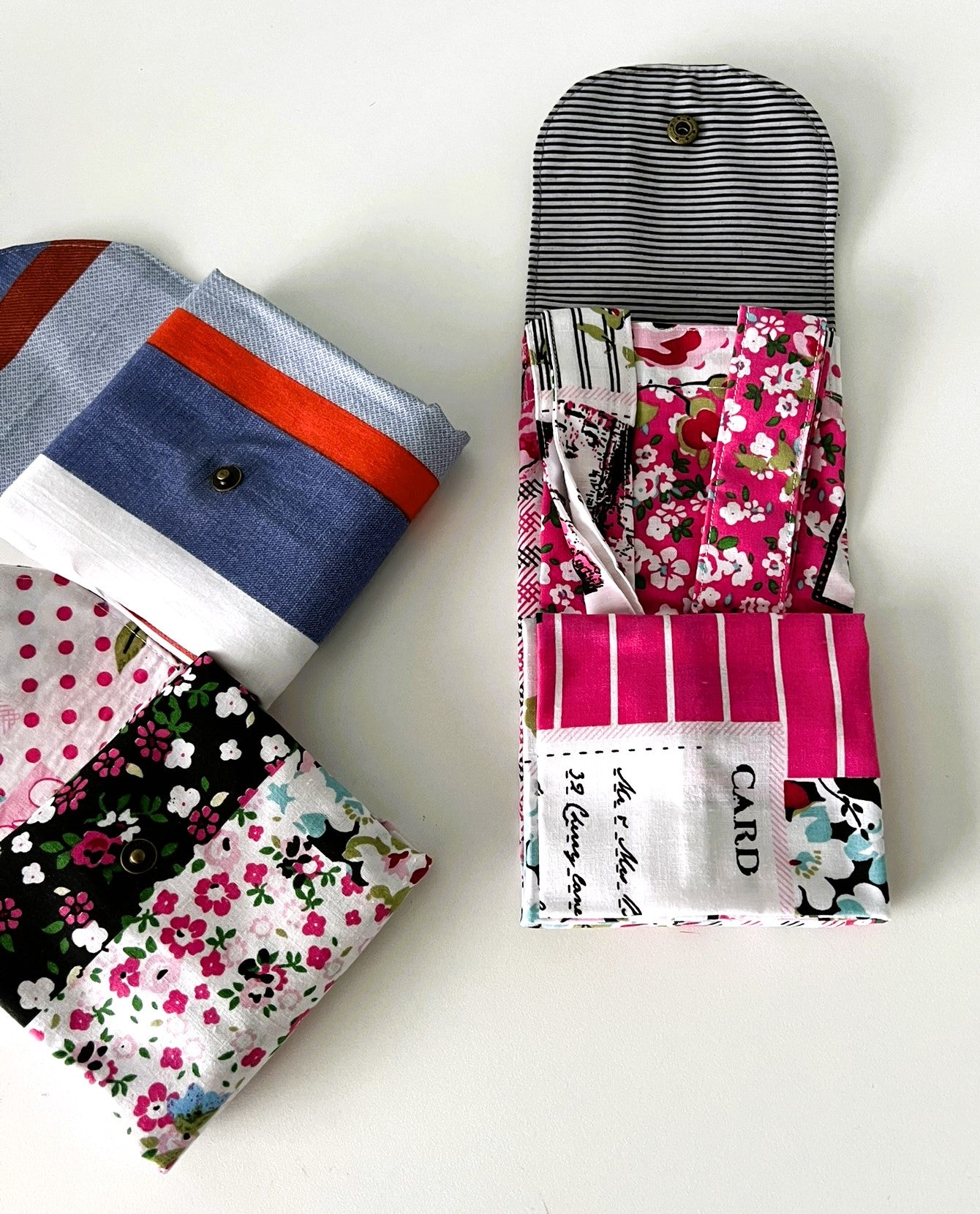 Upcycled Cotton Fold-up Shopping Bags
