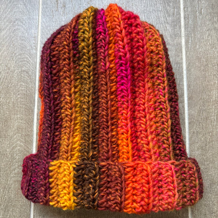 Hand Crocheted Beanie | Shades of Orange