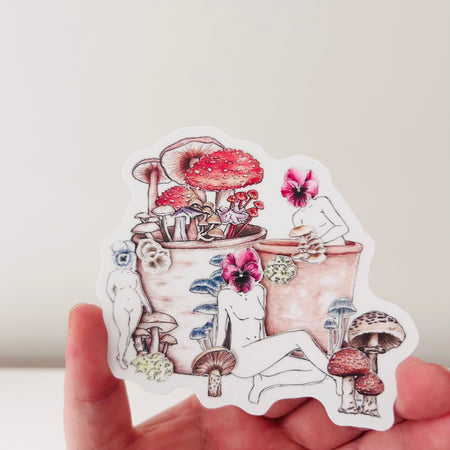 Art Sticker - Fungi is Female