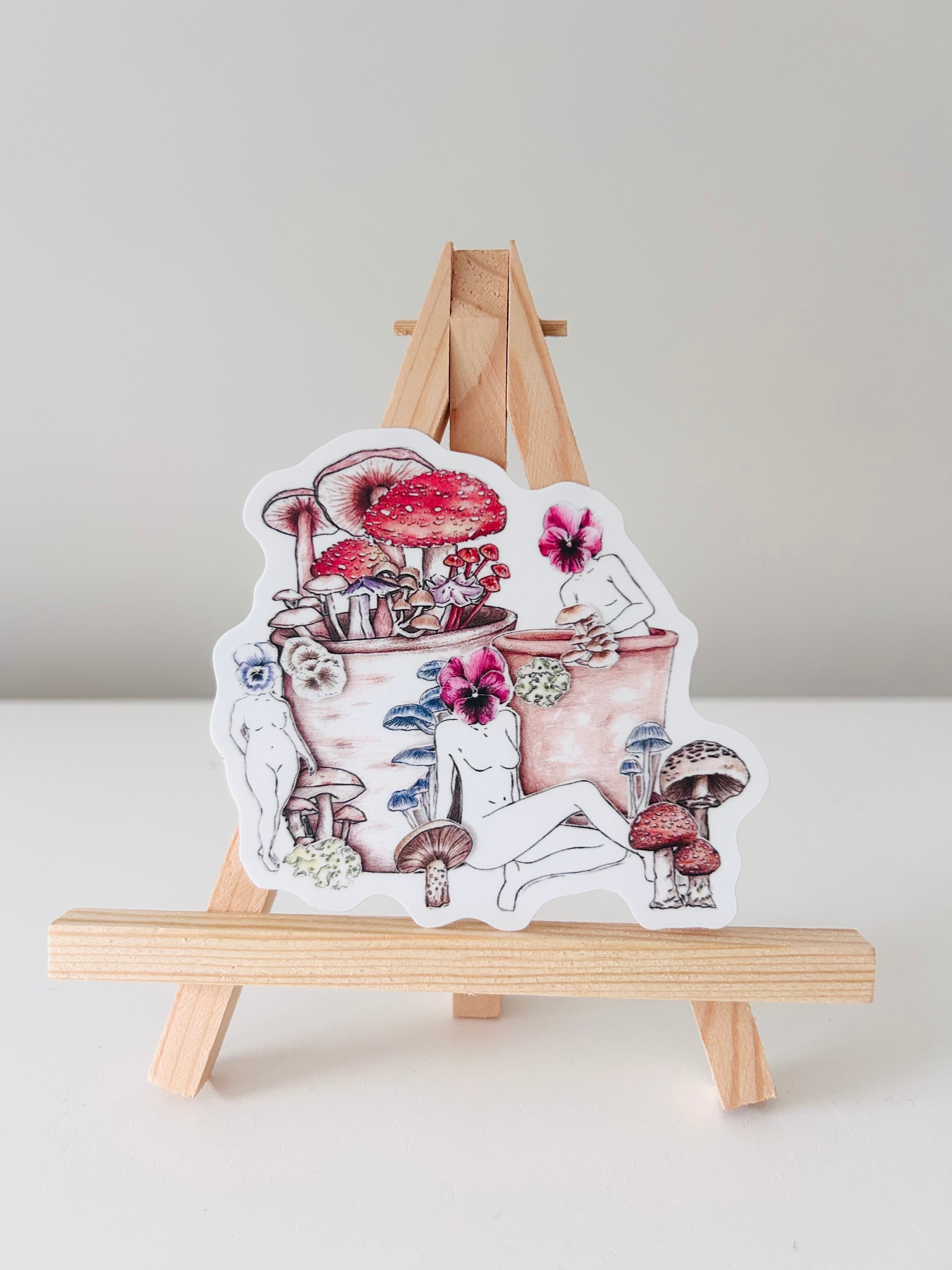 Art Sticker - Fungi is Female