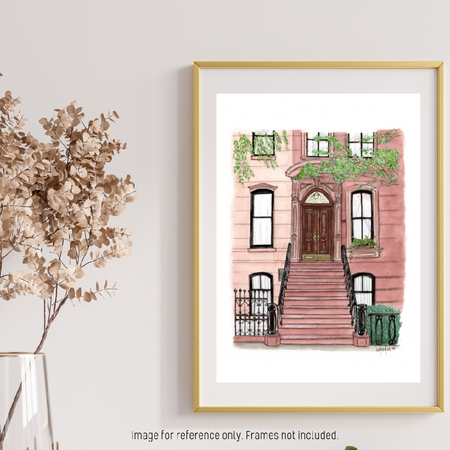 Watercolour Art Print - The Screen Series - 'Carrie's Apartment'